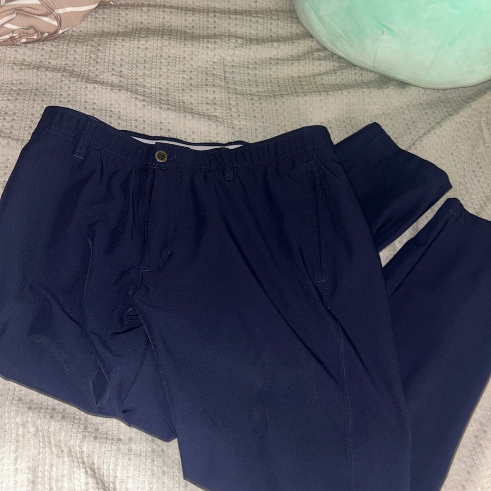 Under Armour Blue Chinos Comfortable Matte Finish